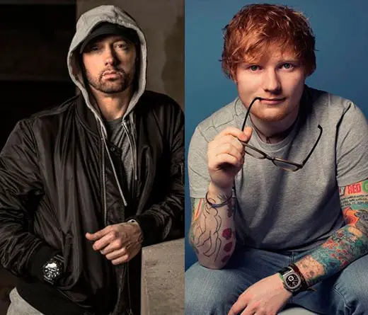 Combinacin inesperada y exitosa: Eminem y Ed Sheeran hacen 